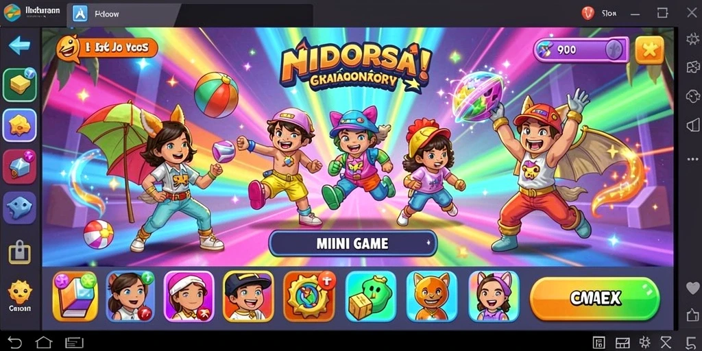 Tampilan awal game yang menarik dan cerah.