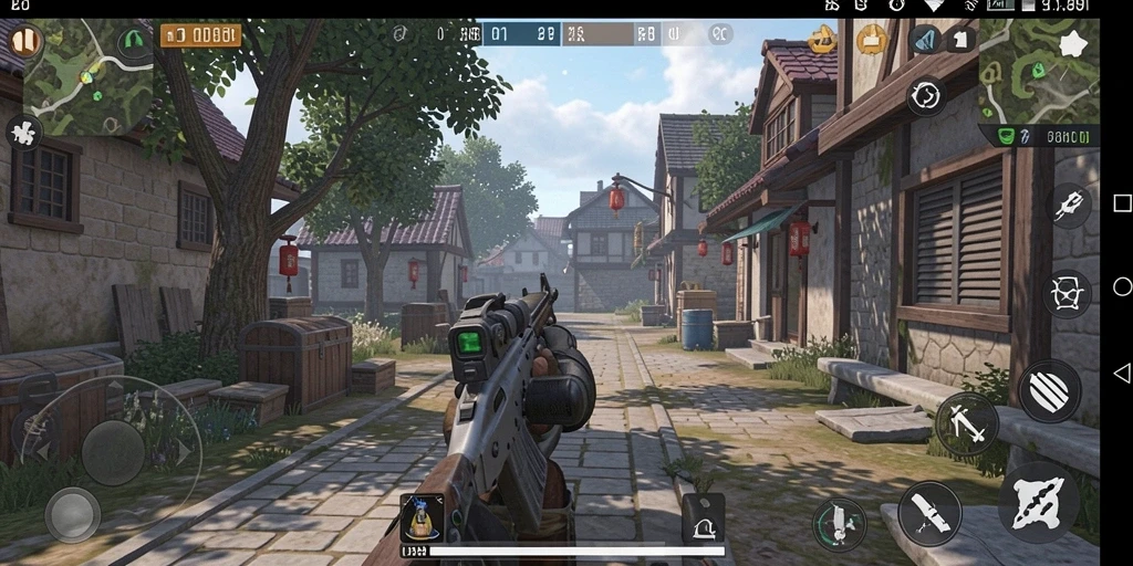 Screenshot menunjukkan karakter utama dalam aksi.