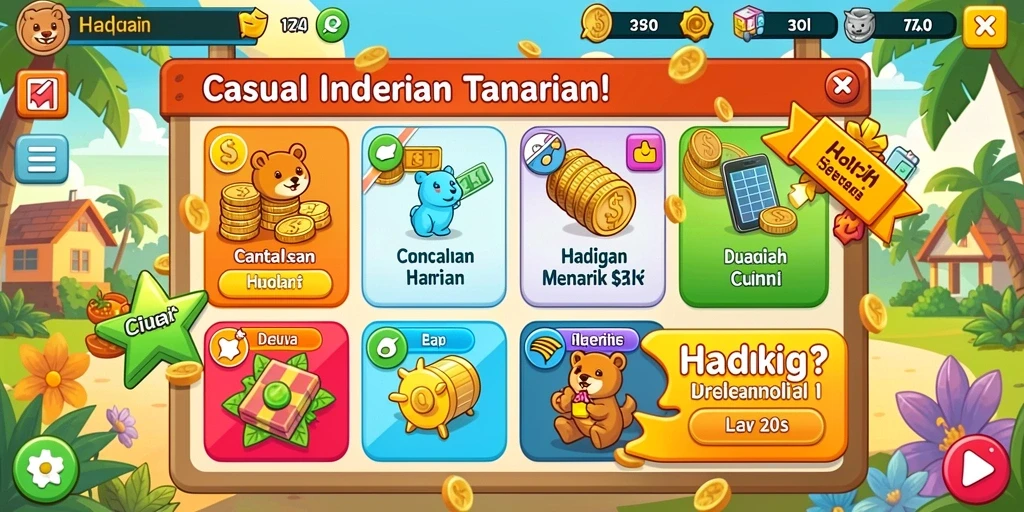 Tampilan awal yang menarik dan user-friendly.