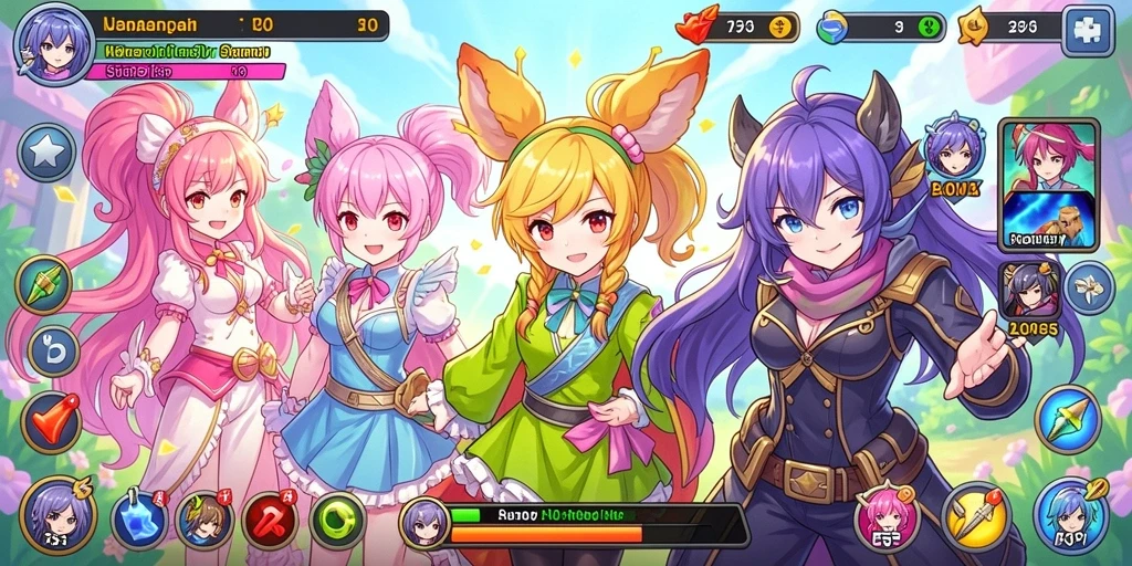 Screenshot 1: Menampilkan karakter utama dalam aksi.