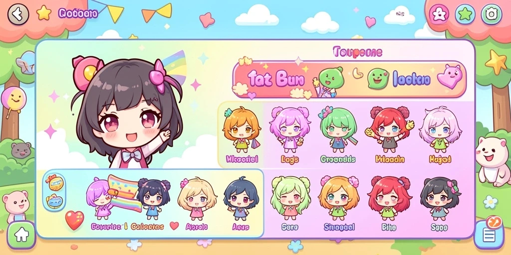 Tampilan antarmuka game yang intuitif.