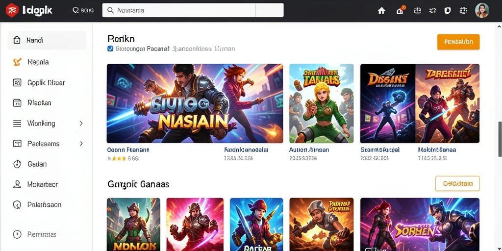 Screenshot menampilkan level menantang yang penuh warna.