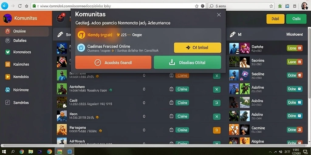 Screenshot menunjukkan karakter utama dalam aksi bertarung.