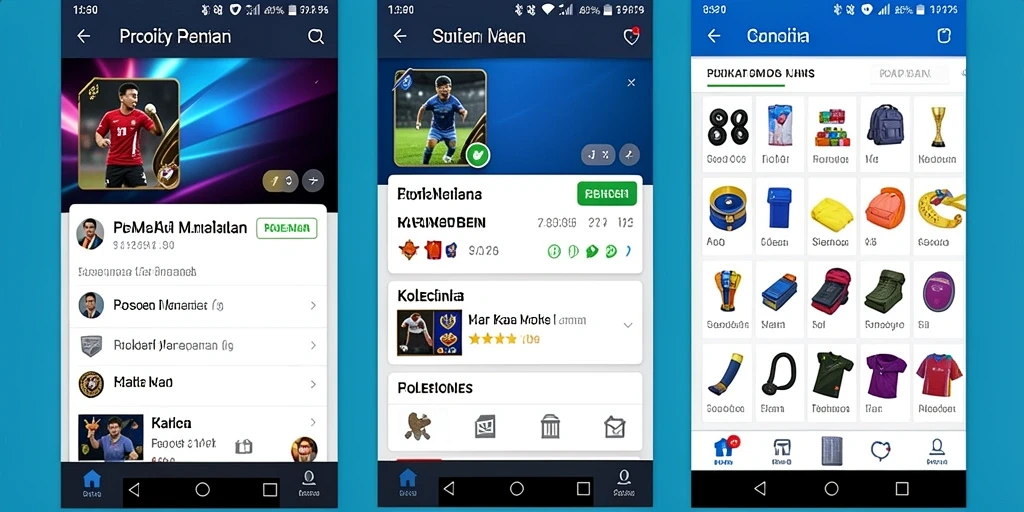 Tampilan dasbor untuk pemilihan jenis permainan.