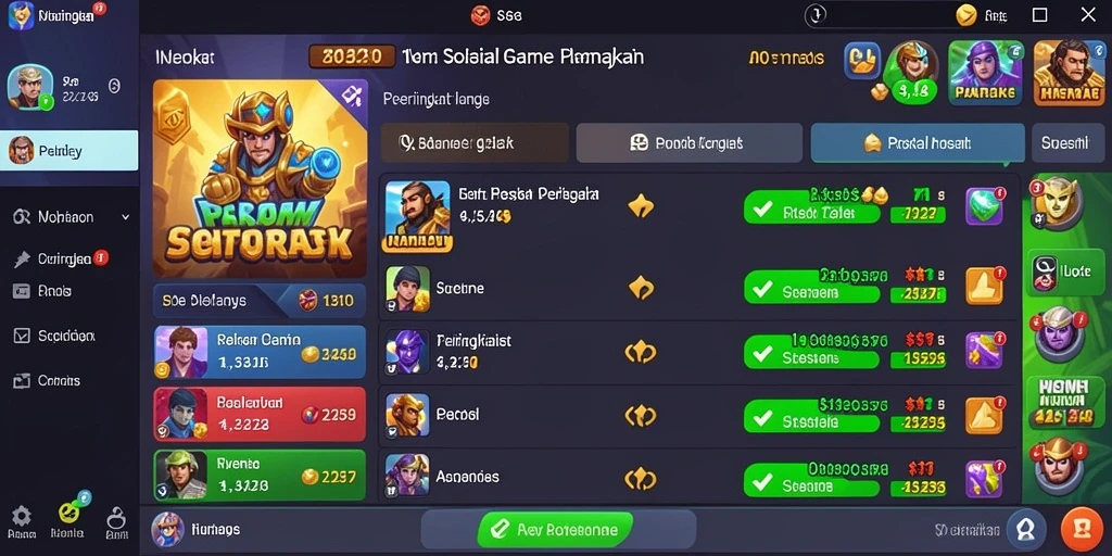 Tampilan antarmuka utama REPUBLIK77 yang menarik.