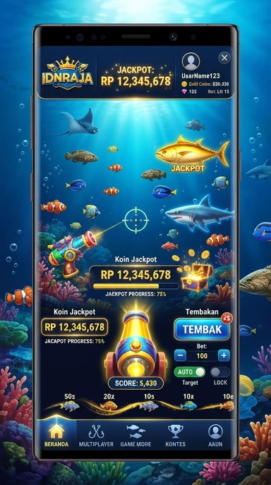 Cuplikan layar menu unduhan idnraja untuk perangkat Android